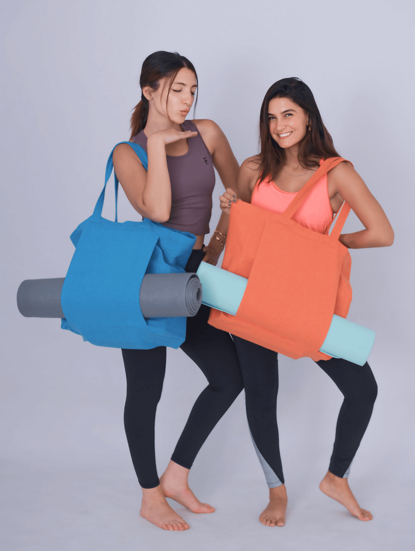 Blue Yoga Tote